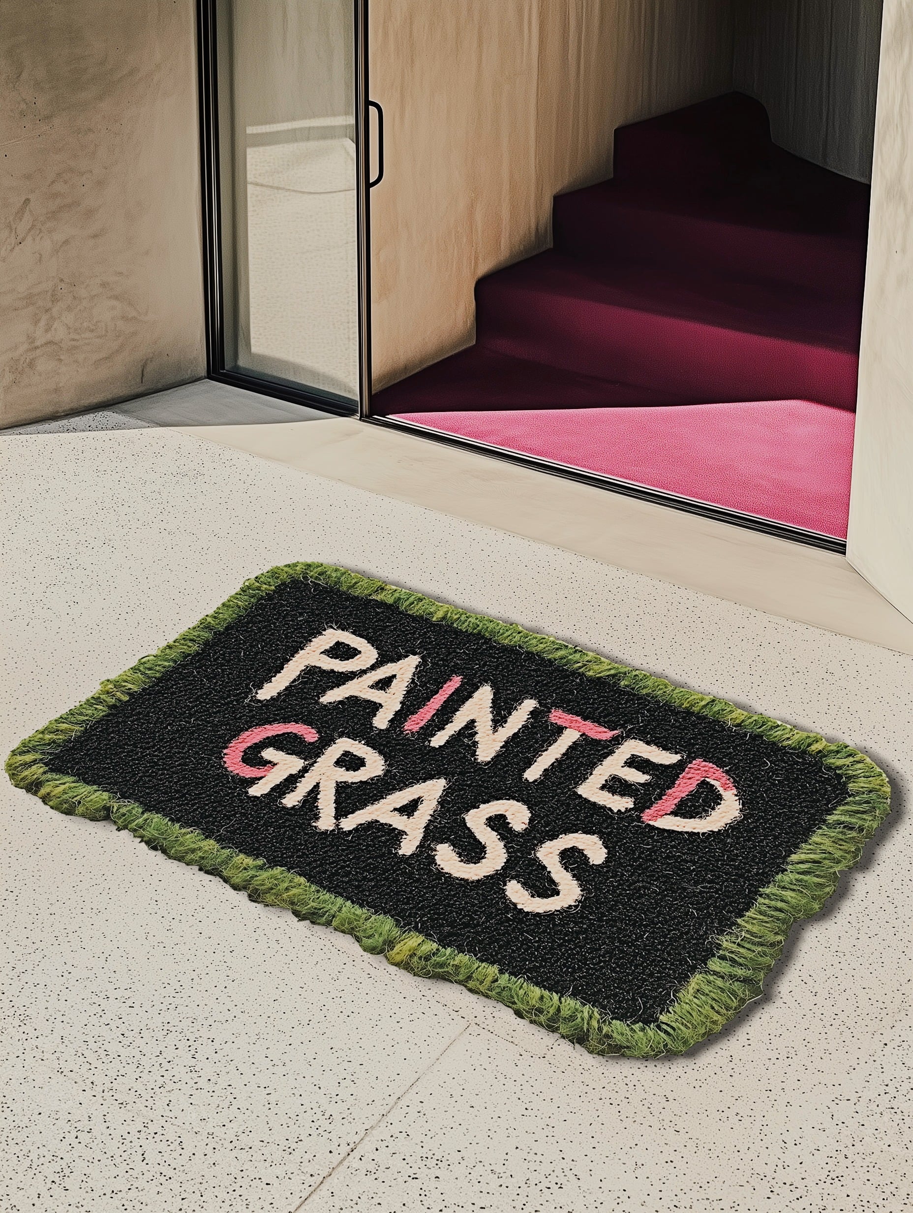 Painted Grass Mat