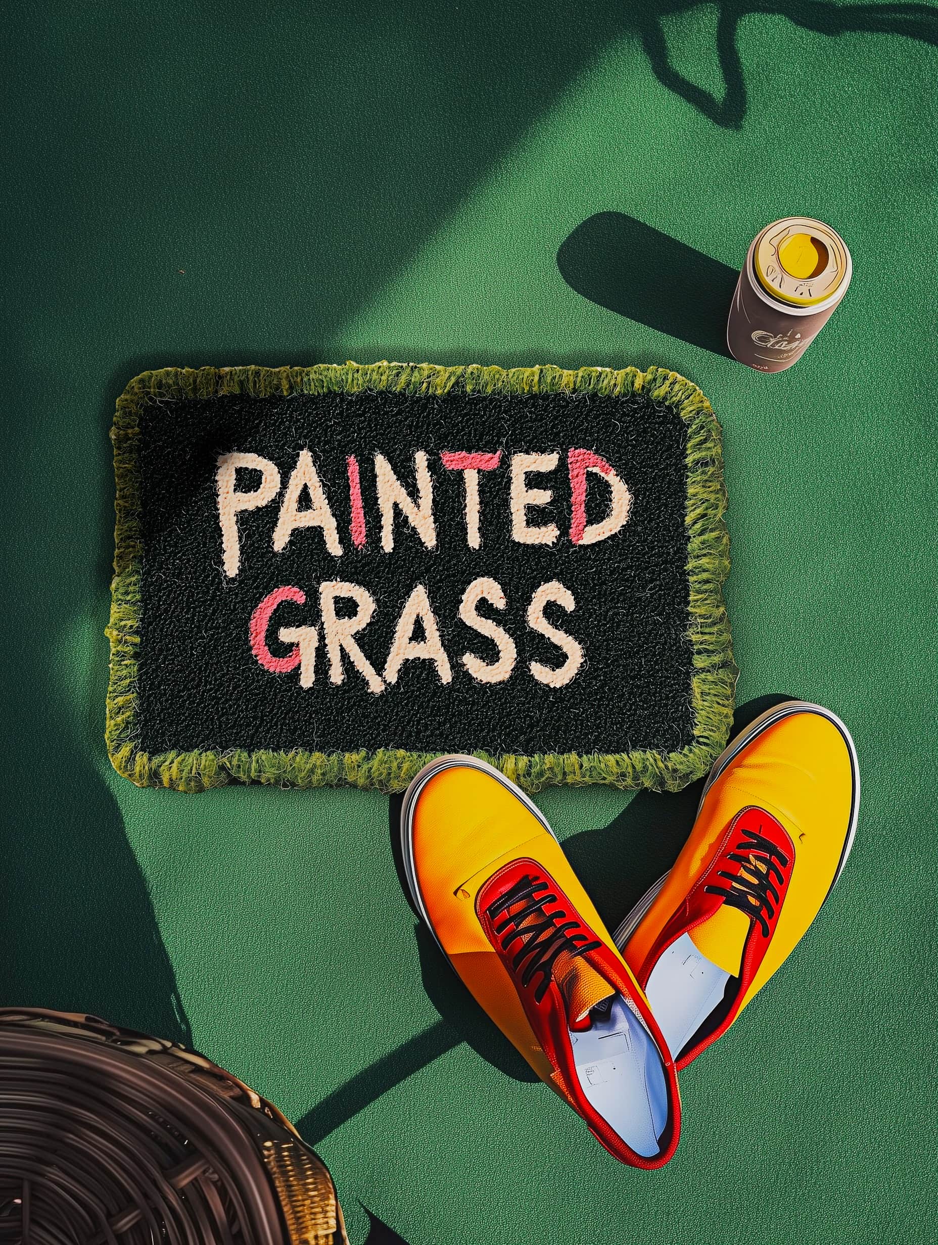 Painted Grass Mat
